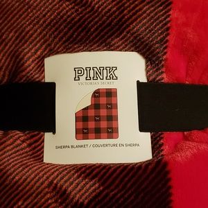 New Plaid sherpa blanket 60×70 in